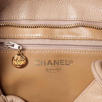 Chanel Caviar Quilted Medallion Tote Light Beige 7 of 9