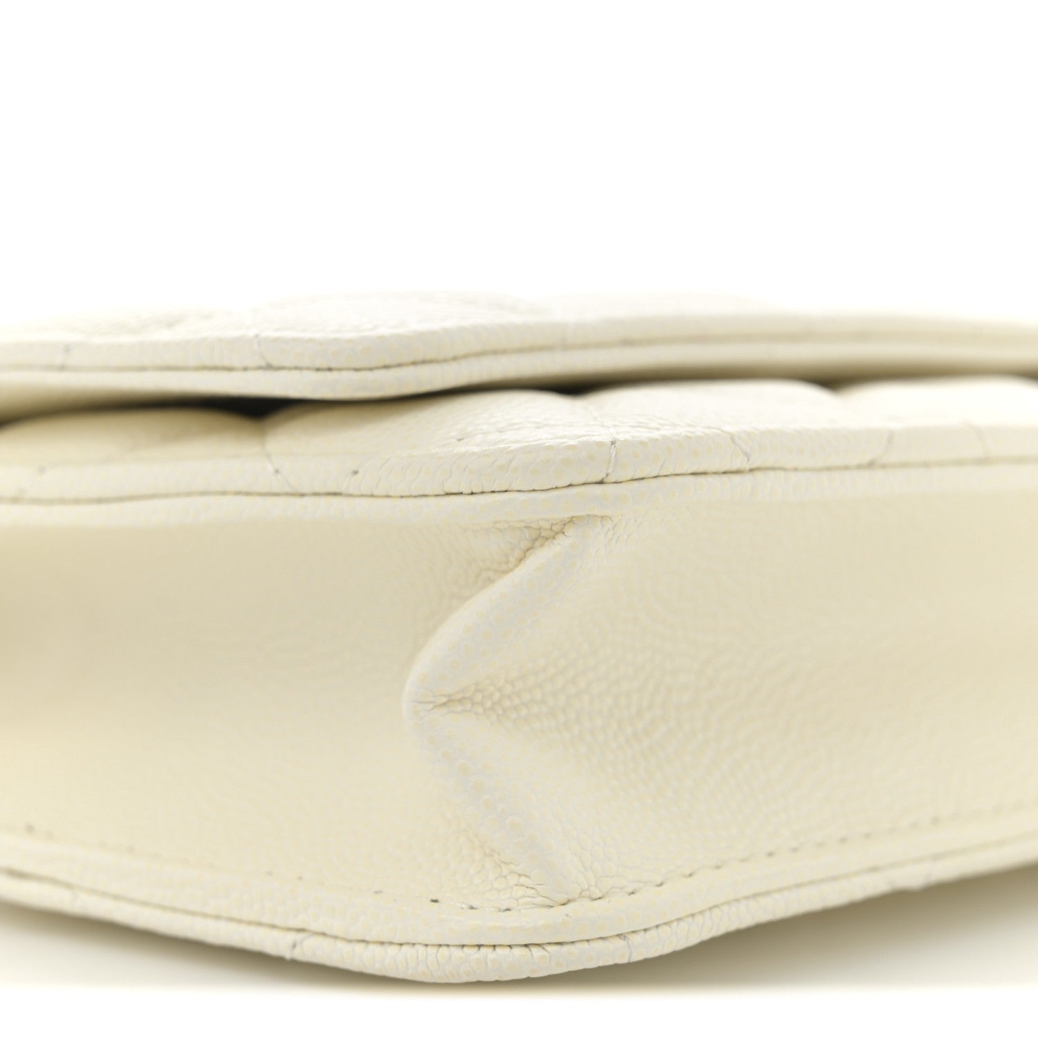 Chanel Caviar Quilted Wallet On Chain WOC White 9 of 15