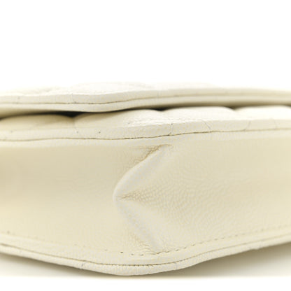 Chanel Caviar Quilted Wallet On Chain WOC White 9 of 15