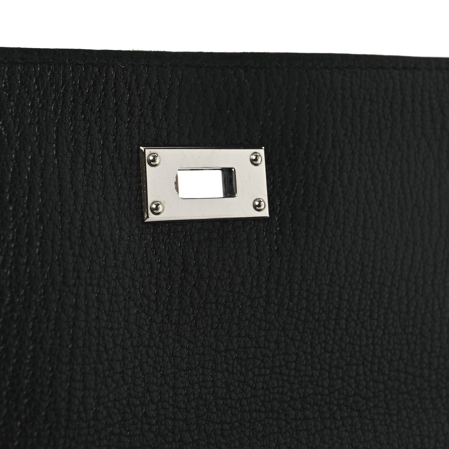Hermes Chevre Mysore Kelly Longue Wallet Black 9 of 12