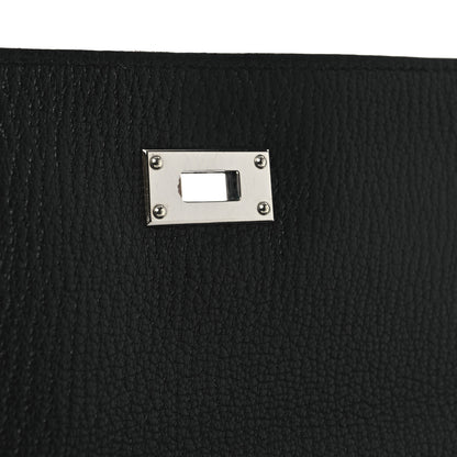 Hermes Chevre Mysore Kelly Longue Wallet Black 9 of 12