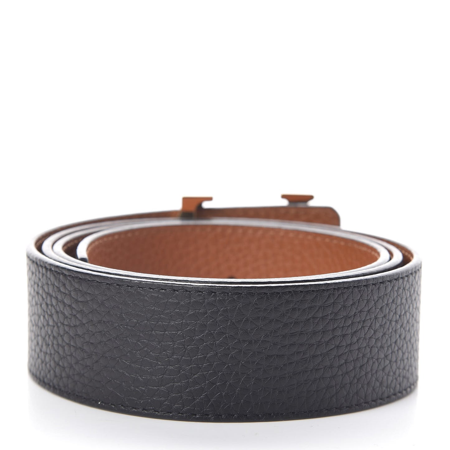 Taurillon Calfskin 40mm LV Initiales Reversible Belt 100 40 Black