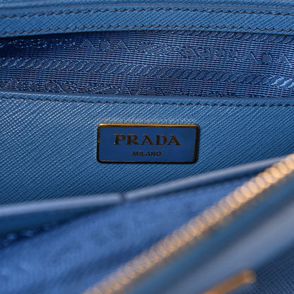 Prada Saffiano Medium Galleria Double Zip Tote Cobalto 9 of 14