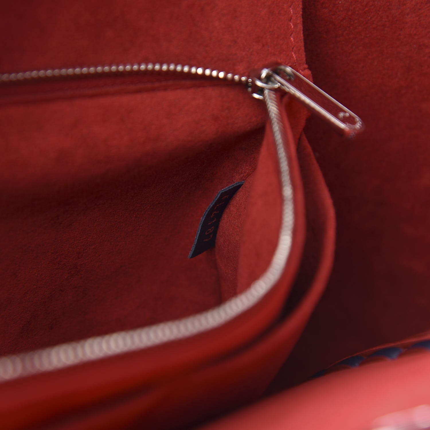 Louis Vuitton Calfskin Braided Lockme Cabas Marine Rouge 7 of 12