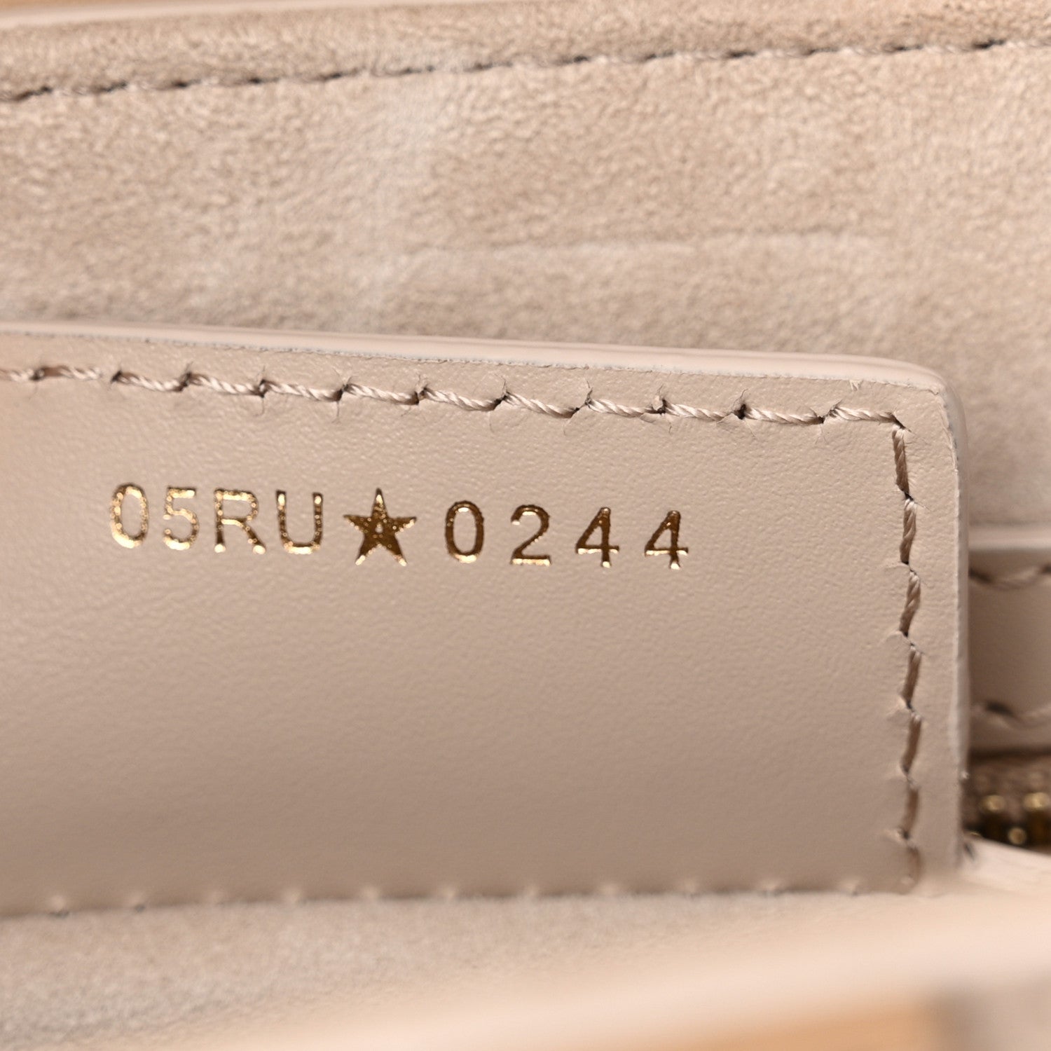 Christian Dior Supple Calfskin Two Tone Saddle Bag With Strap Biscuit Trench Beige 7 of 10