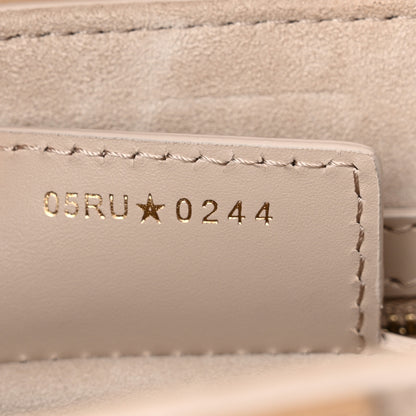 Christian Dior Supple Calfskin Two Tone Saddle Bag With Strap Biscuit Trench Beige 7 of 10