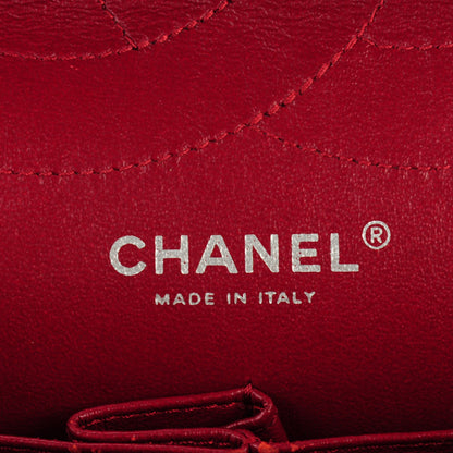 Chanel Distressed Patent Quilted 2.55 Reissue 227 Flap Red 6 of 13