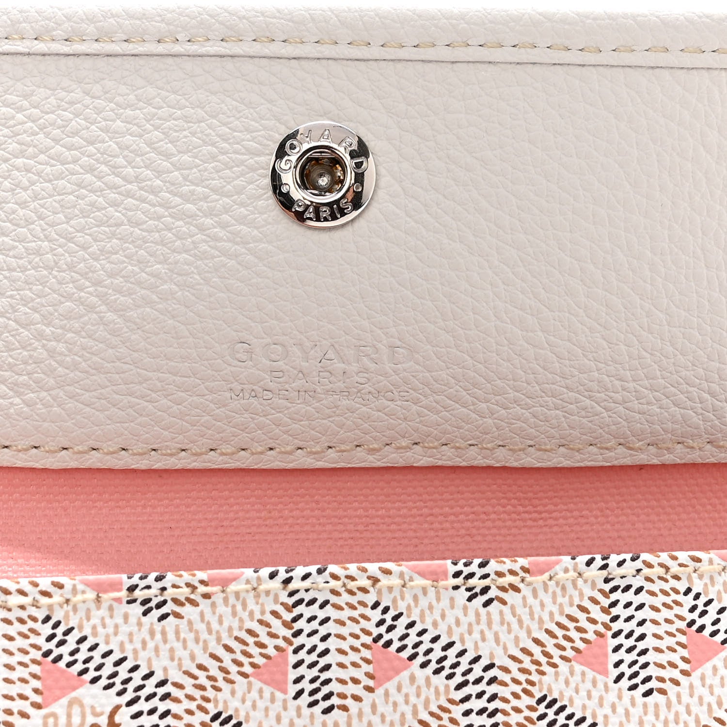 Goyard Goyardine Saint Louis Claire Voie PM White Pink 7 of 11