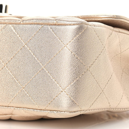 Chanel Metallic Lambskin Quilted Mini Rectangular Flap Gold 8 of 10