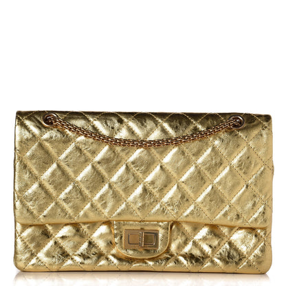 Chanel Metallic Aged Calfskin Quilted 2.55 Reissue 227 Flap Gold 1 of 9