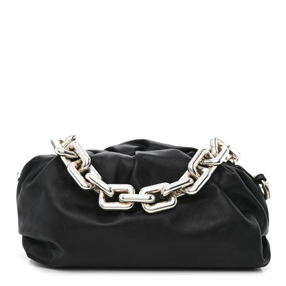 Bottega Veneta Calfskin The Pouch Chain Black 1 of 10