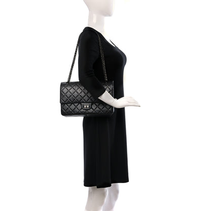 Chanel Aged Calfskin Quilted 2.55 Reissue 226 Flap So Black 2 of 11