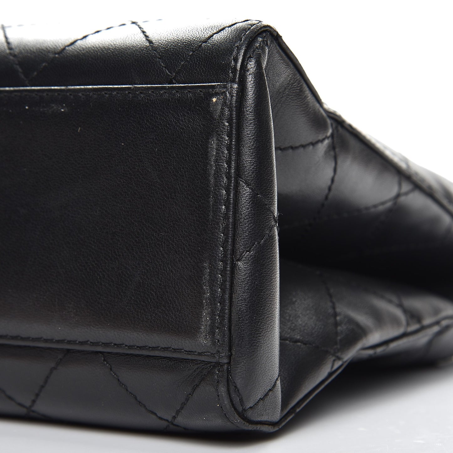 Calfskin Quilted Shoulder Bag Black