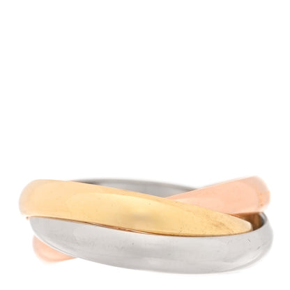 Cartier 18K Pink Yellow White Gold Classic Les Must De Cartier Trinity Ring 58 8.5 3 of 4