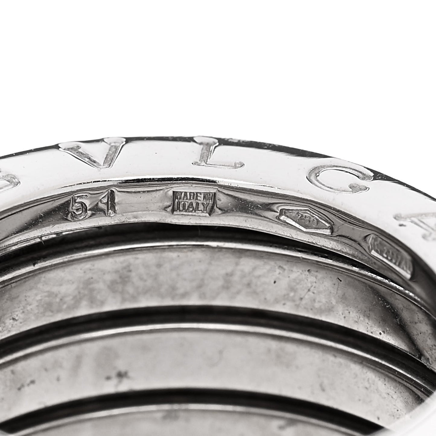 18K White Gold B.Zero1 Four-Band Ring 51 5.75