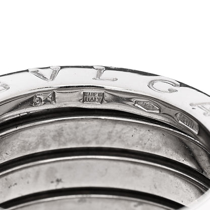 Bulgari 18K White Gold B.Zero1 Four-Band Ring 51 5.75 5 of 6
