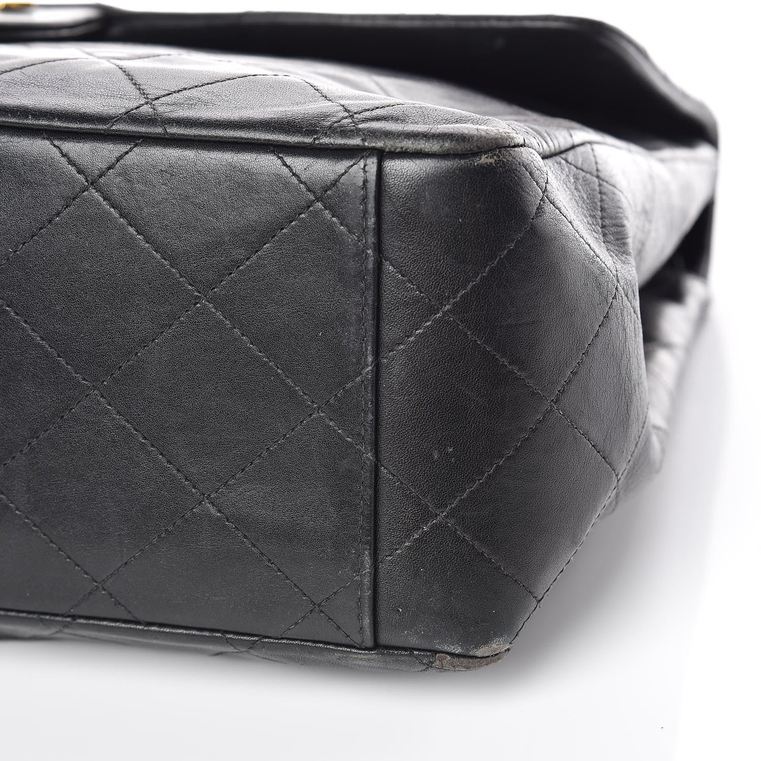 Chanel Lambskin Quilted XL Jumbo Single Flap Black 20 of 20