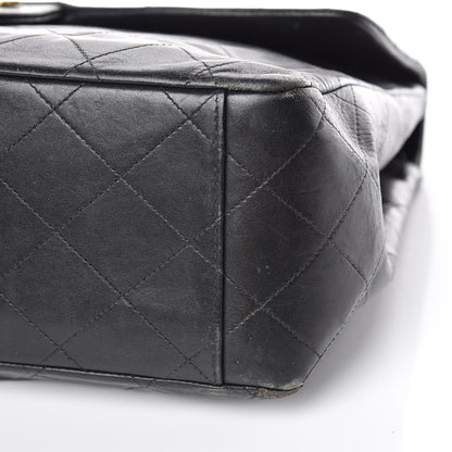 Chanel Lambskin Quilted XL Jumbo Single Flap Black 20 of 20