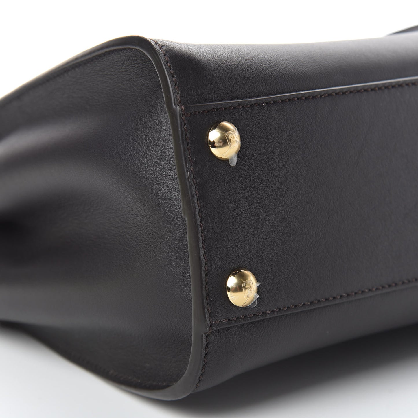 Vitello Seta Nabuk Pequin Mini Peekaboo Iconic Satchel Ebano Tobacco Moro