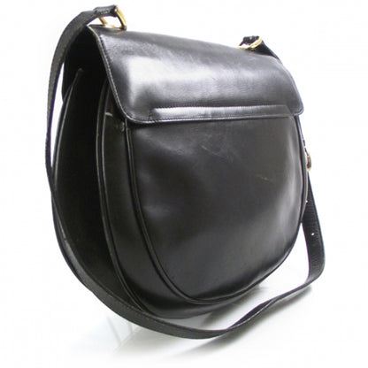 Gucci Leather Signature Shoulder Bag Black 3 of 9