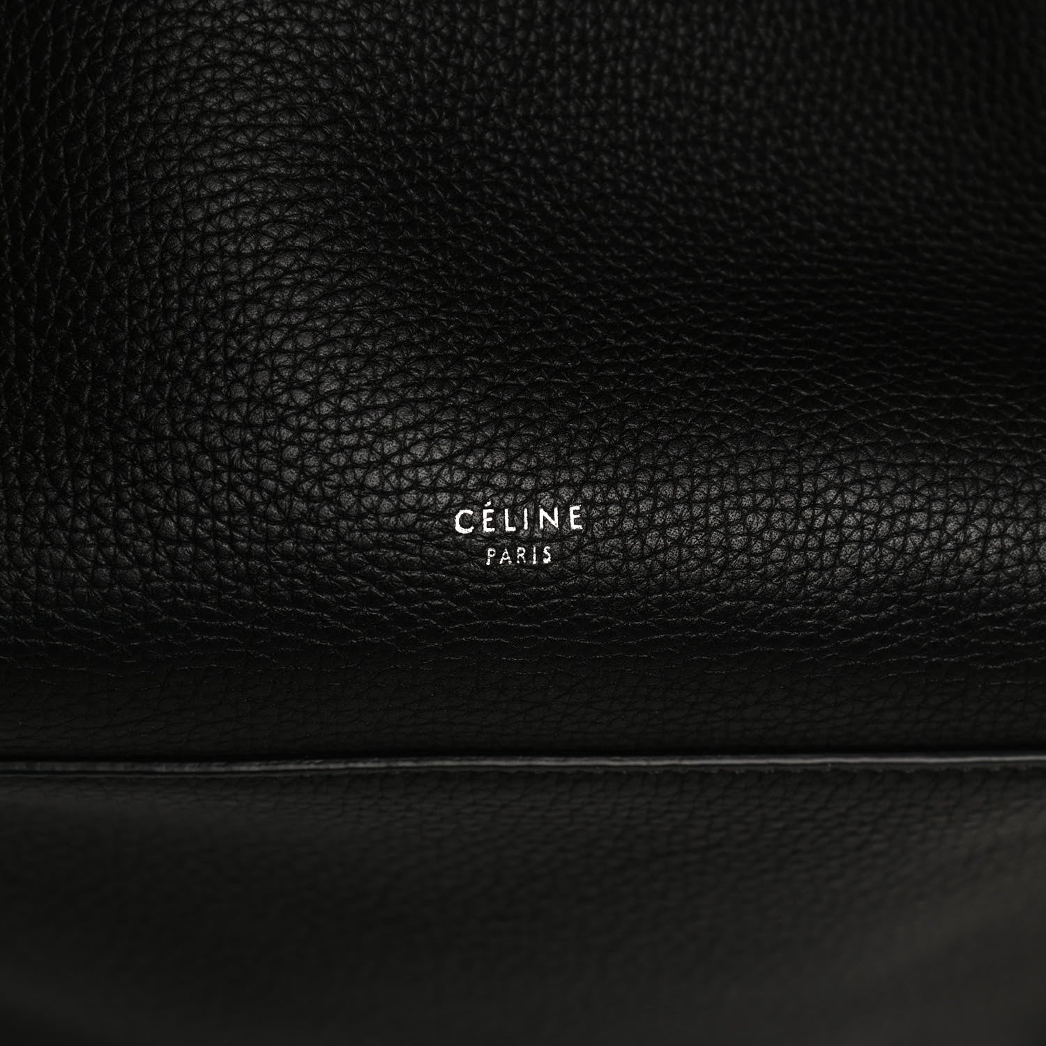 Celine Supple Grained Calfskin Small Long Strap Big Bag Black 6 of 13