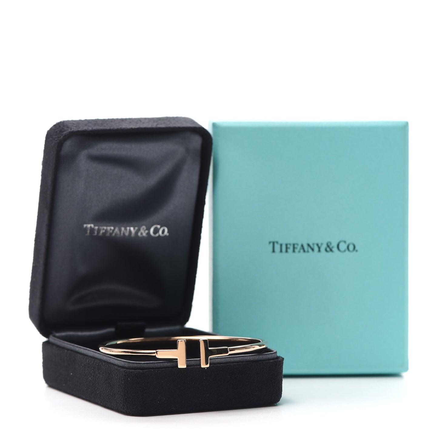 18K Rose Gold T Wire Bracelet