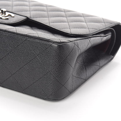 Chanel Caviar Quilted Jumbo Double Flap Black 10 of 10