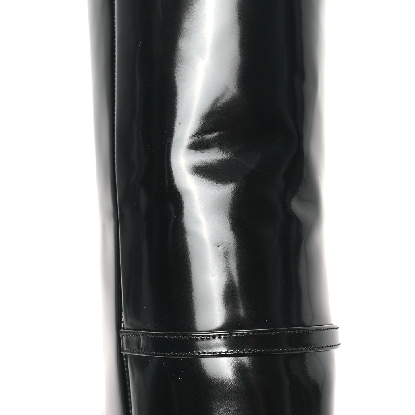 Glazed Calfskin Vendome 110 Boots 36 Black