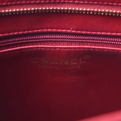Chanel Lambskin Quilted Medallion Tote Red 6 of 20