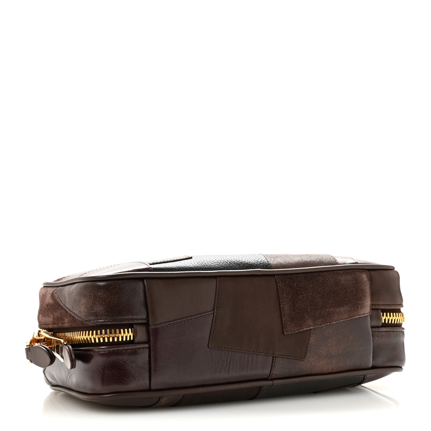 Nappa Patchwork Small Beau Top Handle Bag Briarwood
