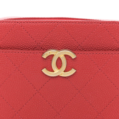 Chanel Caviar Quilted Waist Bag Red 8 of 10