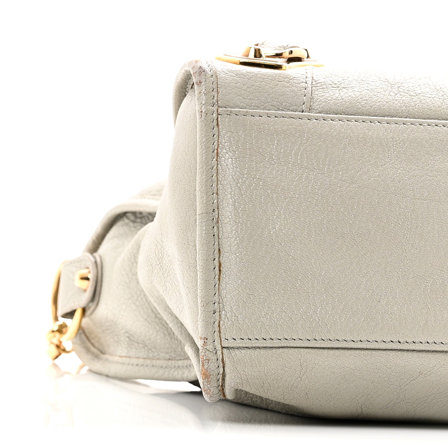 Balenciaga Chevre Gold Metallic Edge Hardware City Gris Glace 9 of 10