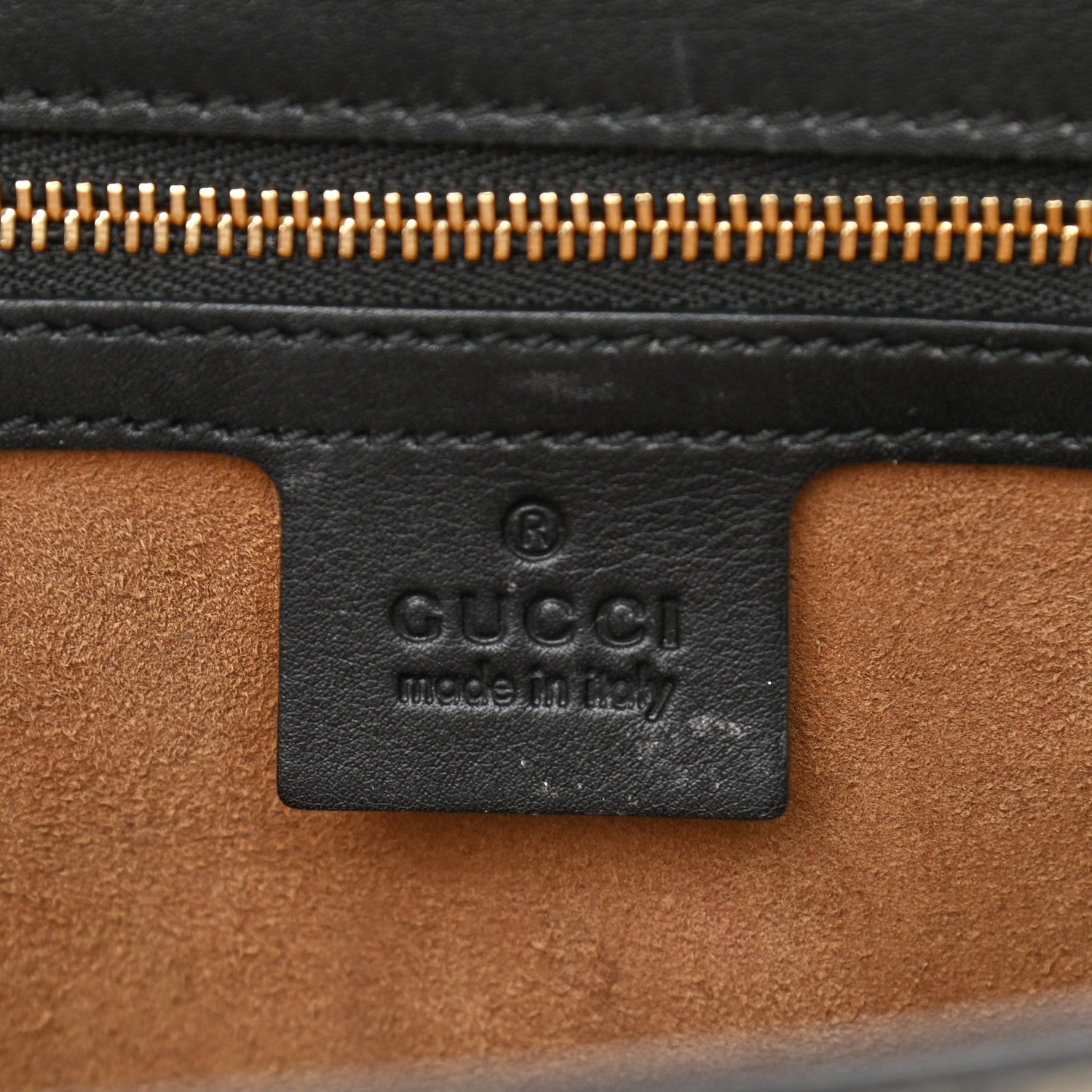 Gucci GG Supreme Monogram Calfskin Medium Padlock Shoulder Bag Beige Black Cuir 7 of 15
