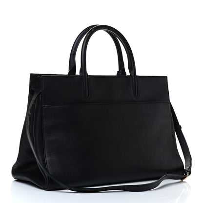 Saint Laurent Calfskin Medium Rive Gauche Cabas Black 2 of 4