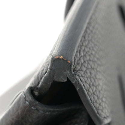 Hermes Taurillon Clemence Birkin 25 Etain Black 12 of 13