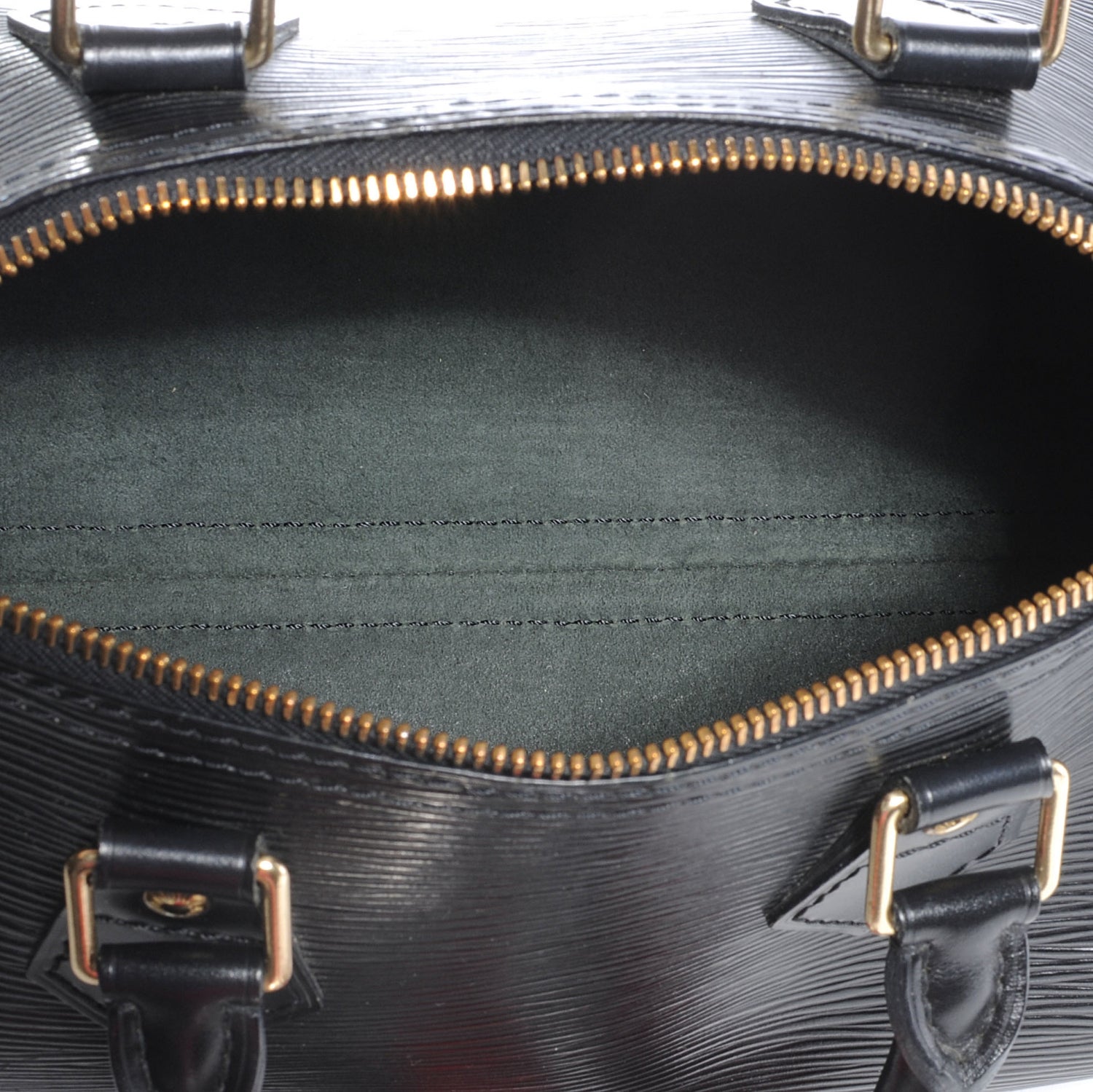 Louis Vuitton Epi Speedy 25 Black 5 of 7