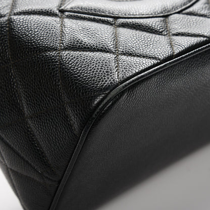 Chanel Caviar Quilted Medallion Tote Dark Green 8 of 11
