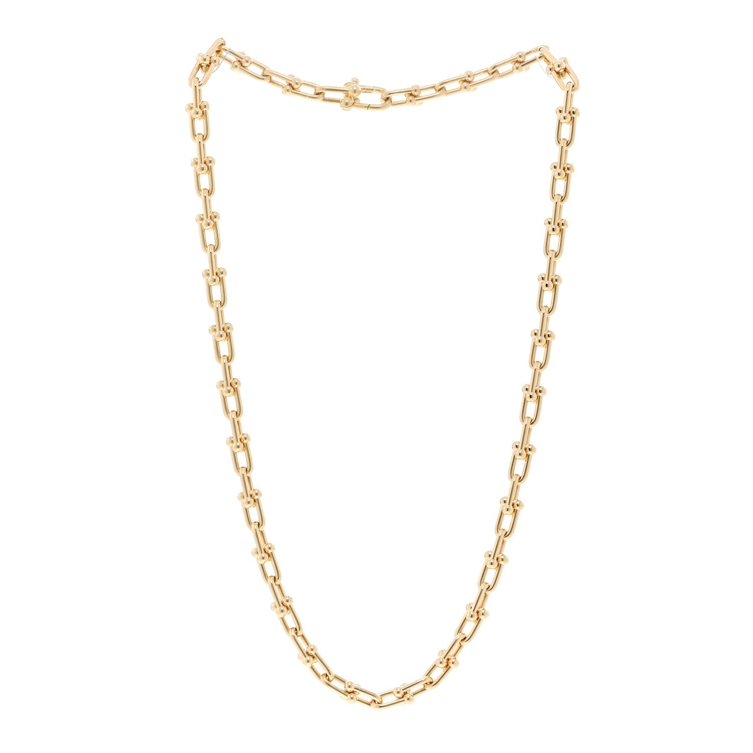 Tiffany 18K Yellow Gold Small HardWear Link Necklace 3 of 4