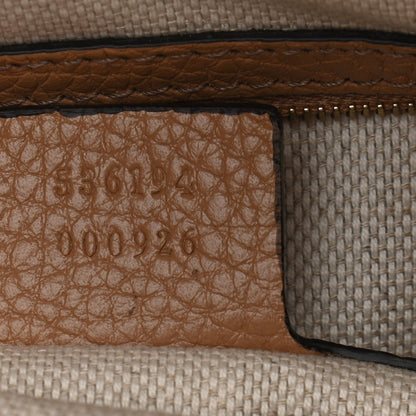 Gucci Pebbled Calfskin Large Soho Hobo Camelia 7 of 11
