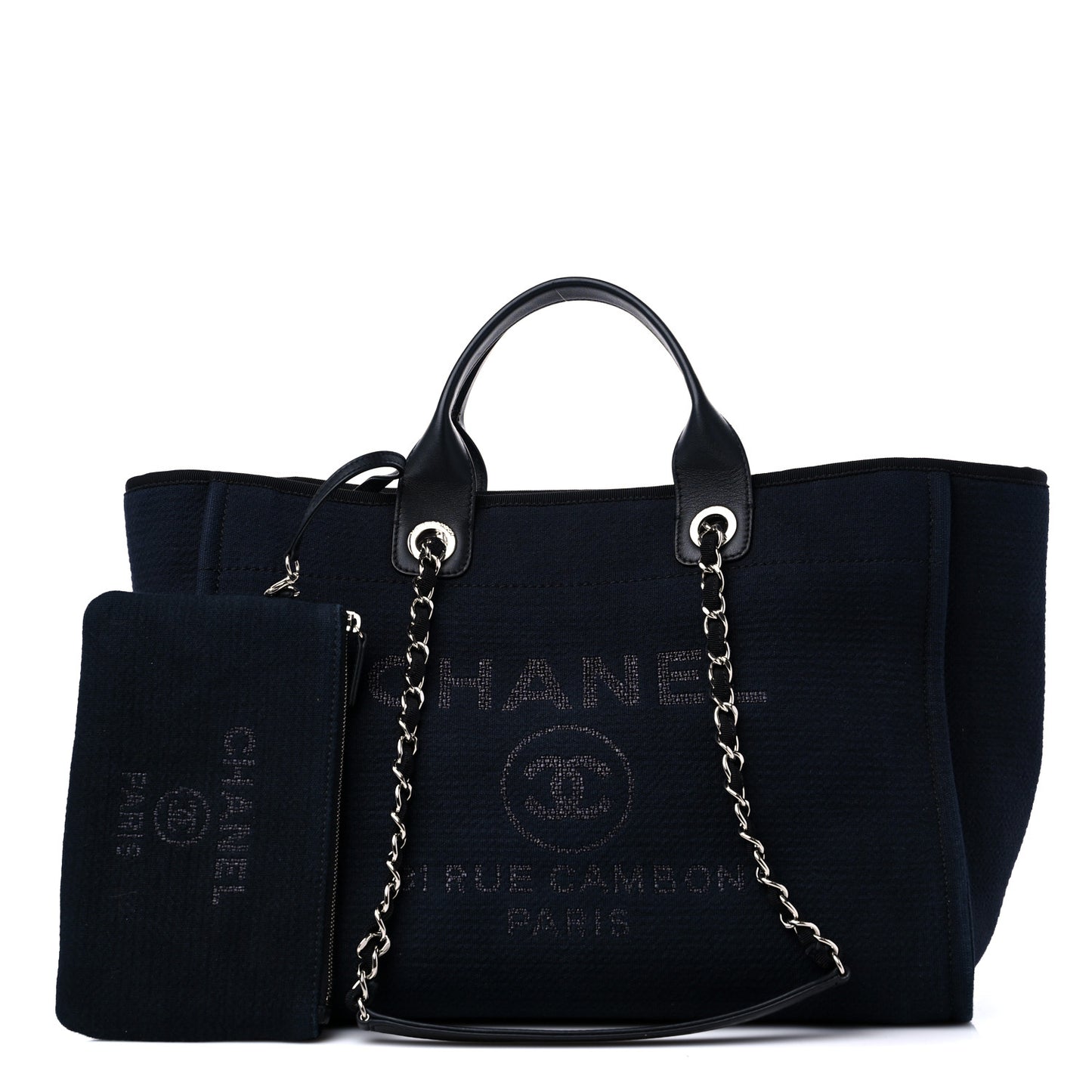 Mixed Fibers Large Deauville Tote Black