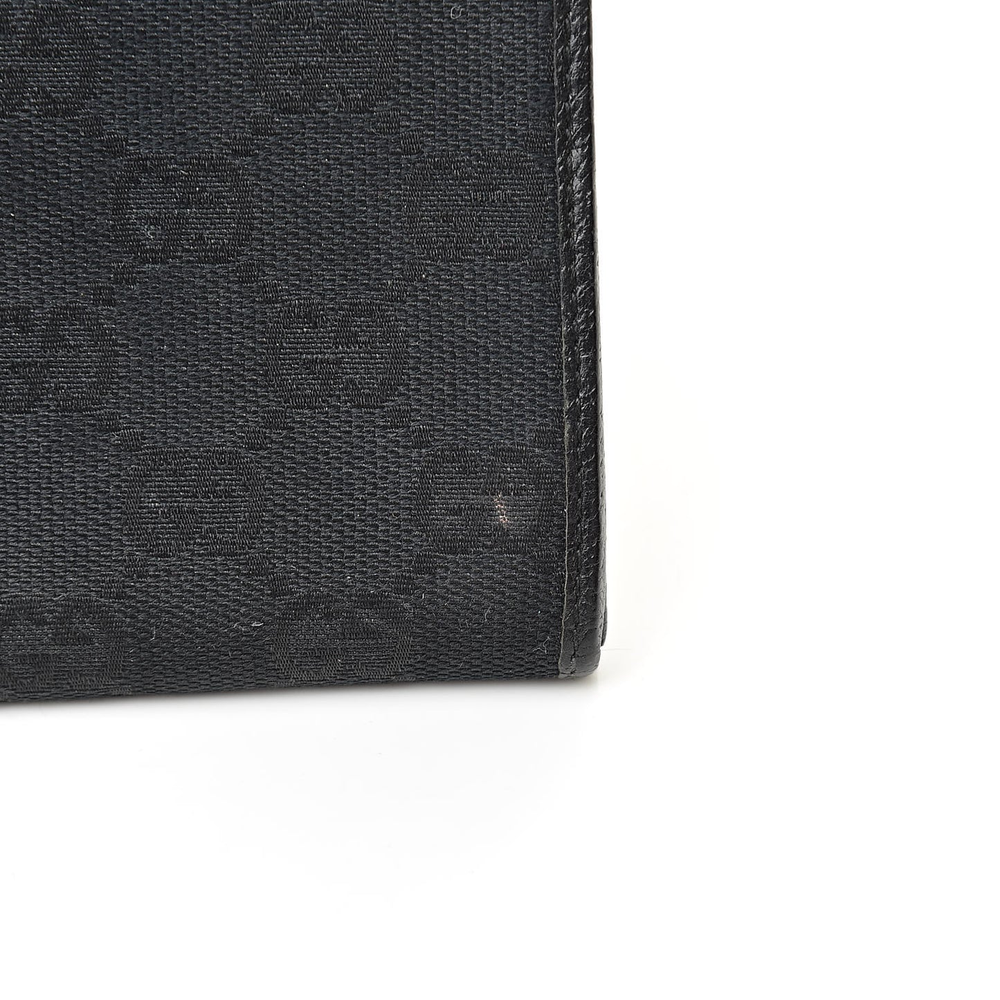 Monogram Metal Bar Continental Flap Wallet Black