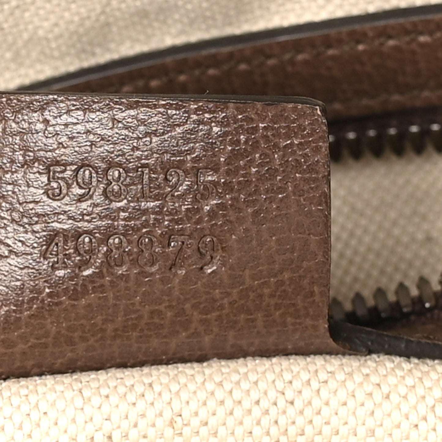 GG Supreme Monogram Web Small Ophidia Half Moon Hobo Brown