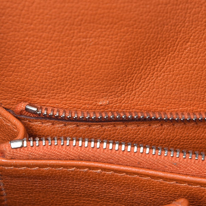 Hermes Taurillon Clemence Jypsiere 28 Orange 9 of 14
