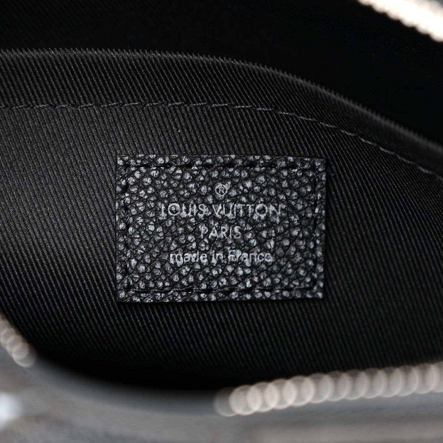 Calfskin Debossed Monogram Versailles City Keepall Charcoal