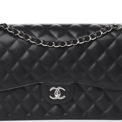 Chanel Caviar Quilted Jumbo Double Flap Black 8 of 11