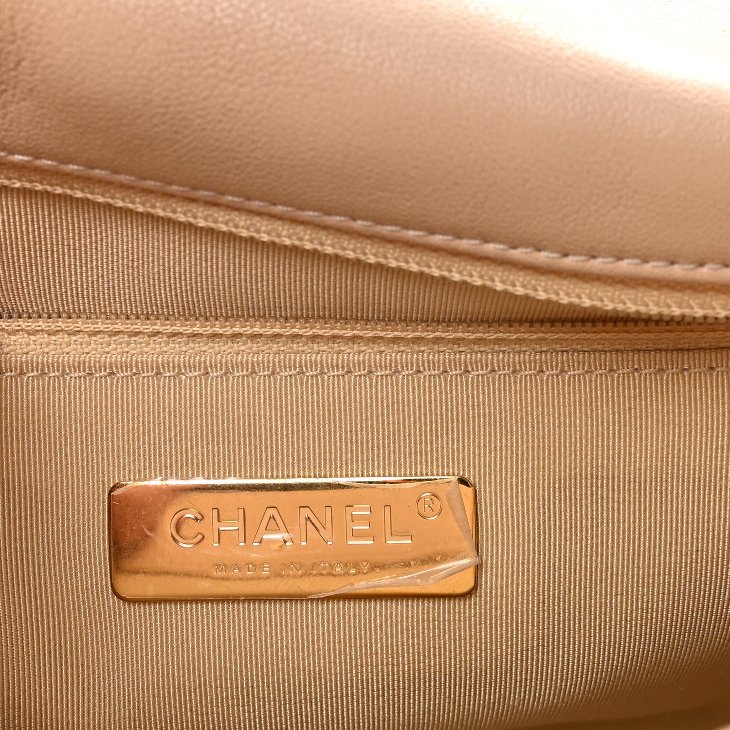 Chanel Lambskin Quilted Medium Chanel 19 Flap Beige 5 of 9