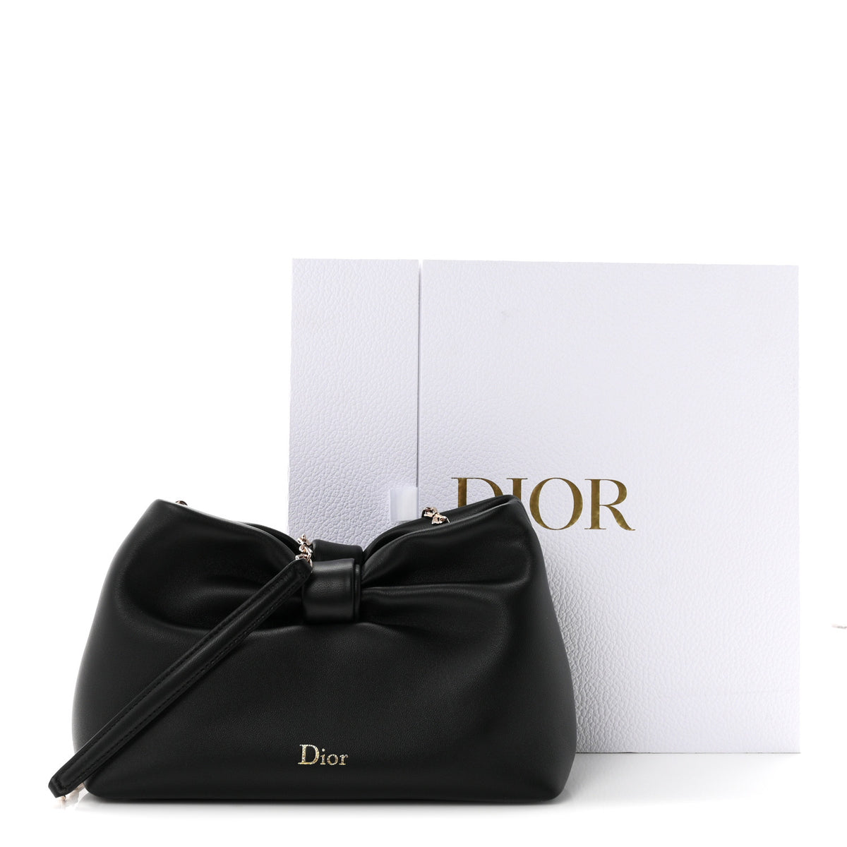 Christian Dior Lambskin Small Bow Bag Black 11 of 11