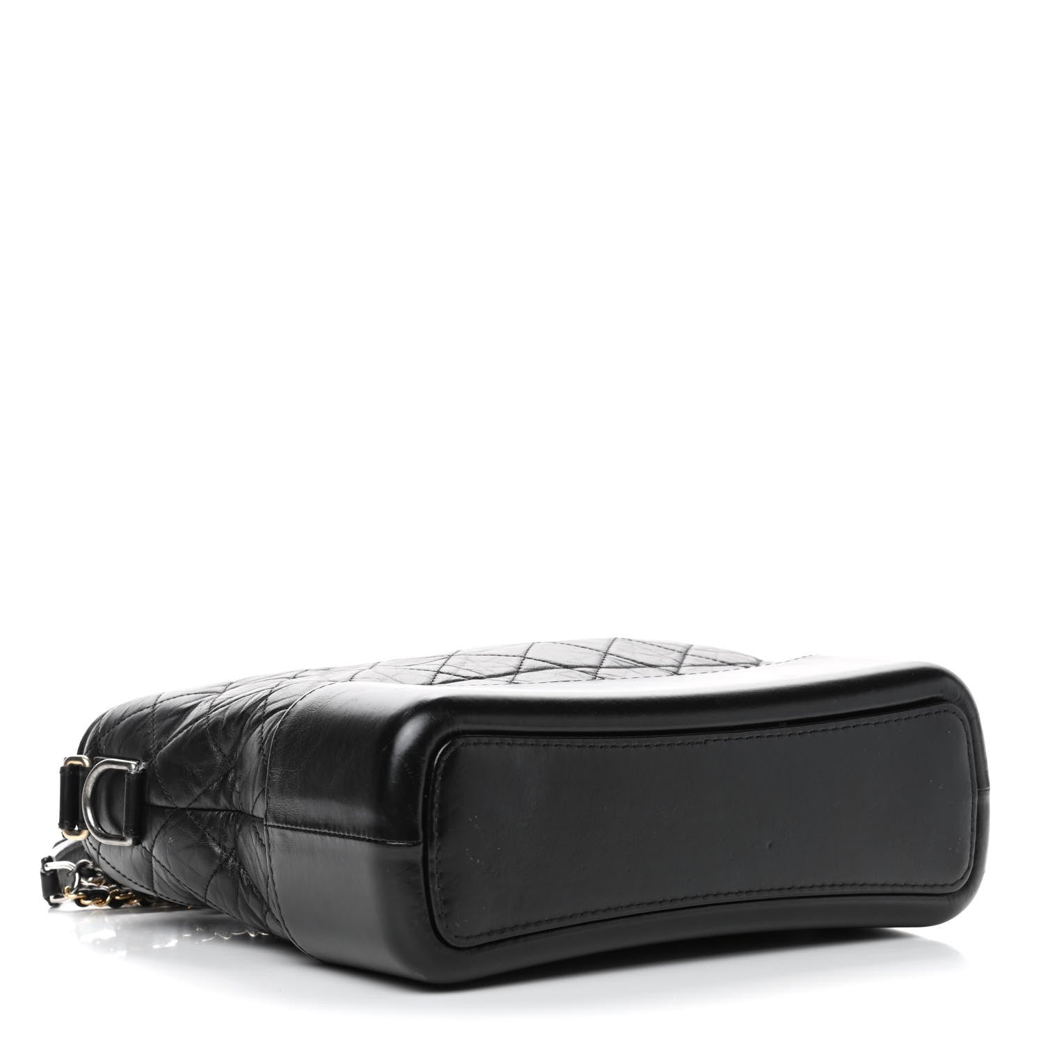 Chanel Aged Calfskin Quilted Medium Gabrielle Hobo Black 3 of 5