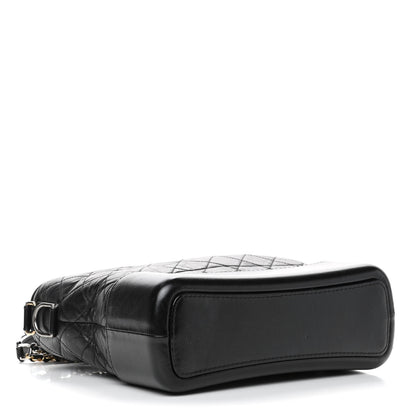 Chanel Aged Calfskin Quilted Medium Gabrielle Hobo Black 3 of 5