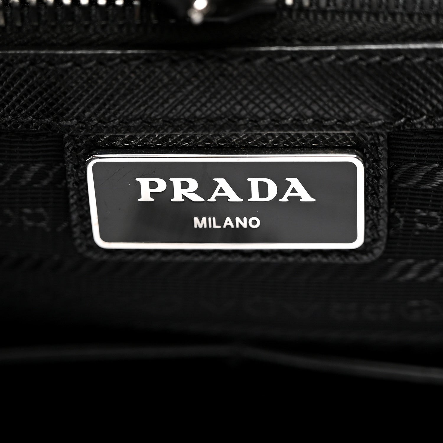 Prada Tessuto Nylon Saffiano Briefcase Black 5 of 9